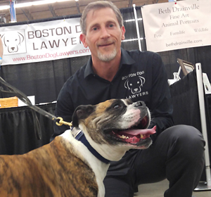 Client Jimmy Mugs visits BDL at NE Pet Expo!