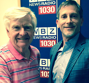 WBZ Radio Nightside host Dan Rea with Attorney Jeremy Cohen.